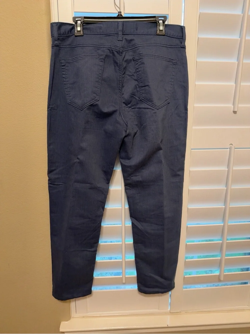 Banana Republic Travel Jean Athletic Fit 33x30 Navy Stretch Performance Pants